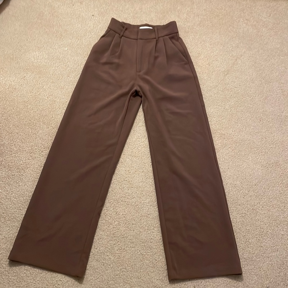 Abercrombie and Fitch Brown Wide Leg Trousers